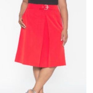 Vintage Style Skirt with Kick Pleat